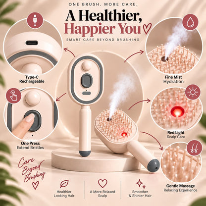 4-in-1 Electric Hair Care Mist Brush